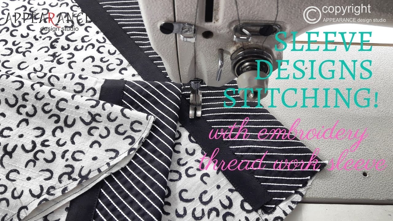 Sleeve Designs Stitching With Embroidery Thread Work ✅ Sleeves Design Stitching Sewing Tips
