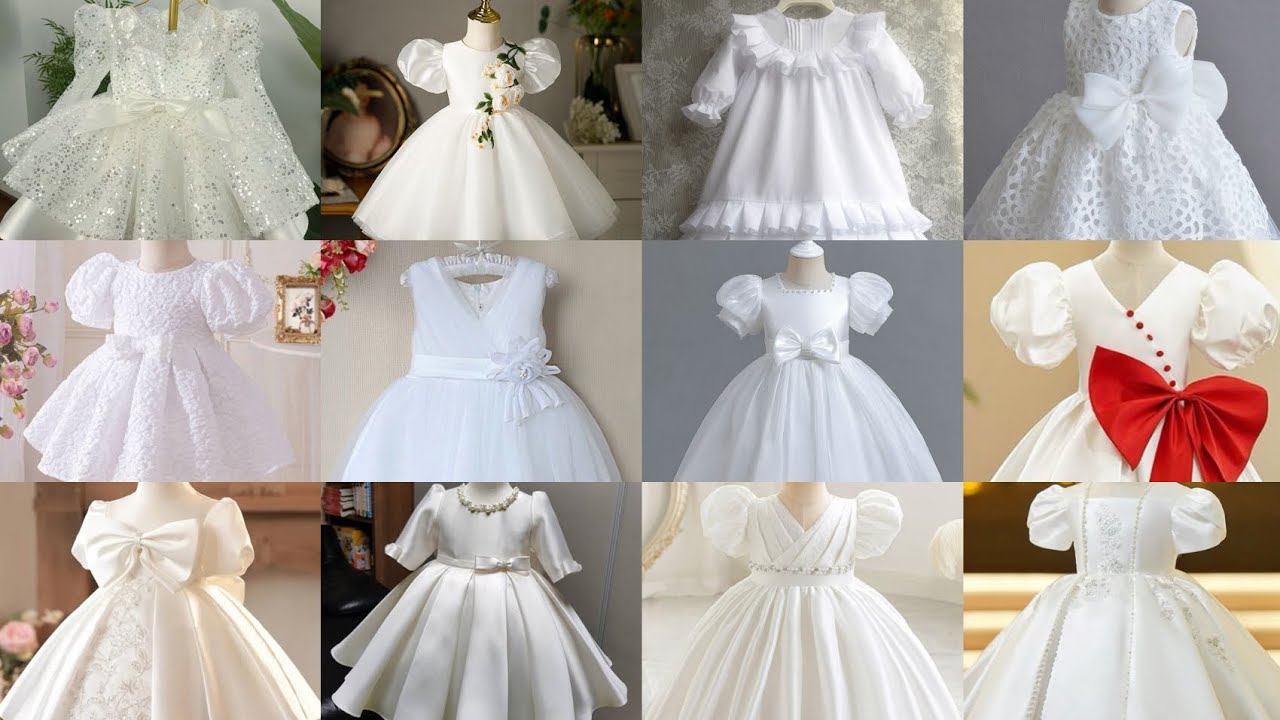 White Frock design/ white Frock design for baby girls/ Baby girl white frock/ Fancy frock design