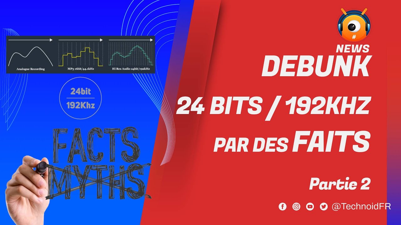 On va DEBUNK le HIRES 24 bits 192khz - Partie 2 ( Les Fréquences )