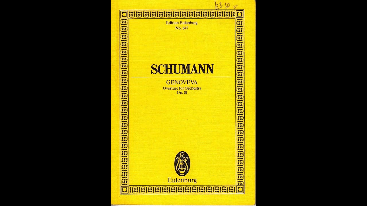 Schumann:   Genoveva op. 81, Ouverture  -  Otto Ackermann, Frankfurter Rundfunk-Symphonie-Orchester
