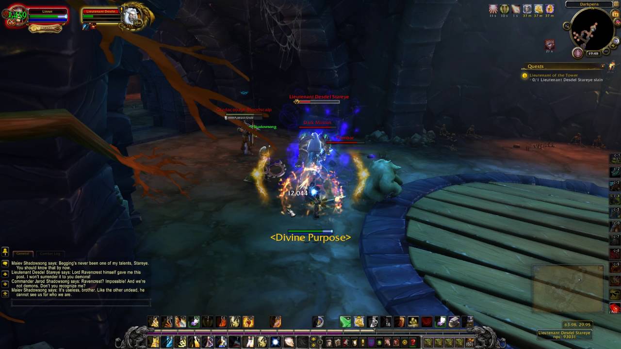 Lieutenant Of The Tower Quest ID 38721 Playthrough Val'sharah