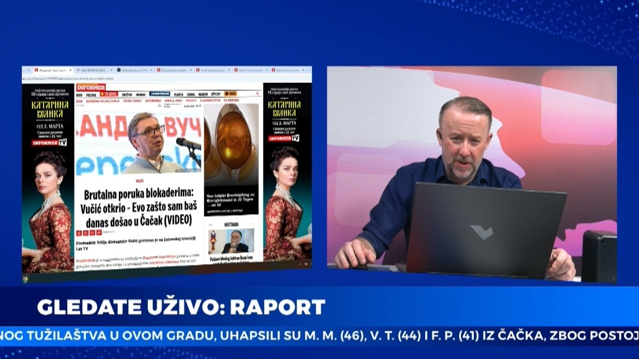 RAPORT 17. 3. 2026. Aleksandar Vučić dokazao da se ne plaši čačanskih zgubidana