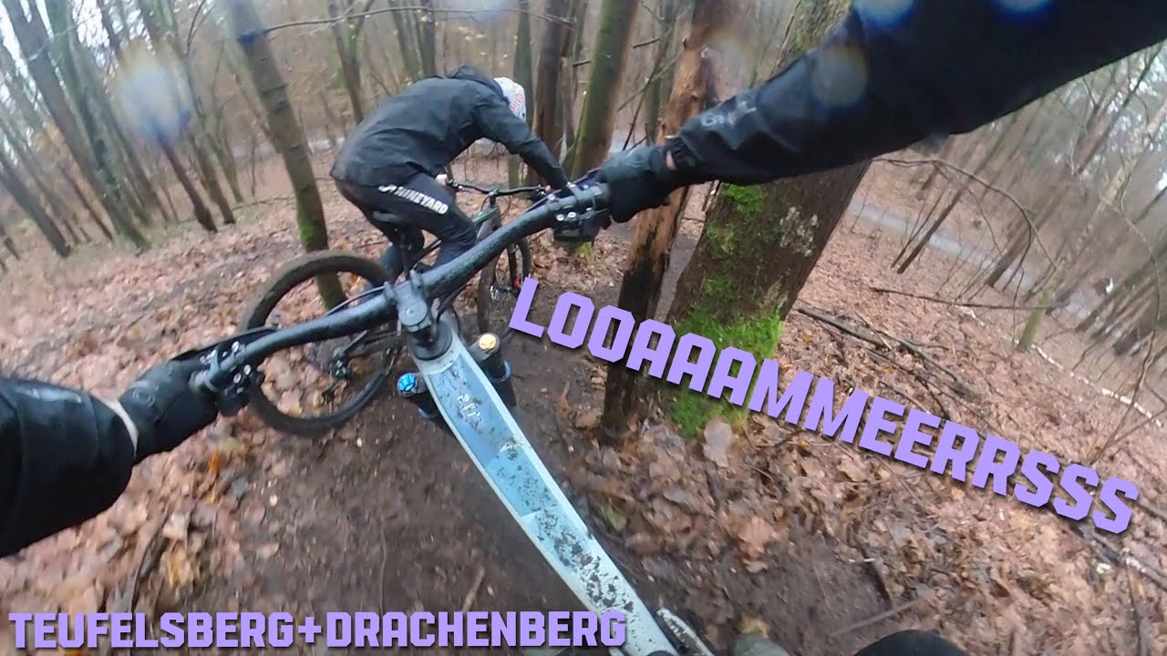 EnduroMTB am Berliner Teufelsberg mit fetten Loamers und wilden Trains!