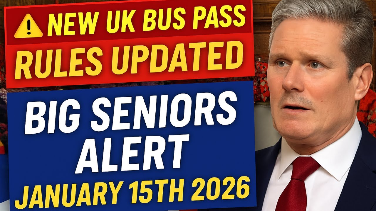UK Seniors Face New Bus Pass Rules Starting 15 January 2026 – Full Breakdown
