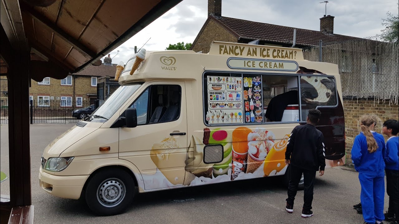 Walls cream ice cream van music/chime/Oreo milk tray/Twix milk tray.