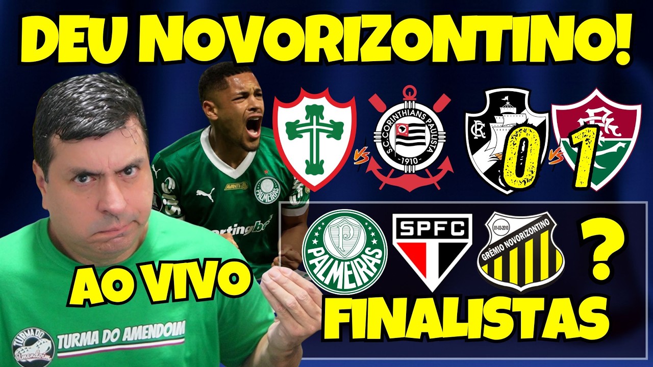 AO VIVO | NOVORIZONTINO CLASSIFICADO! | CORINTHIANS X PORTUGUESA | TORCEDOR DO PALMEIRAS ILUDIDO?