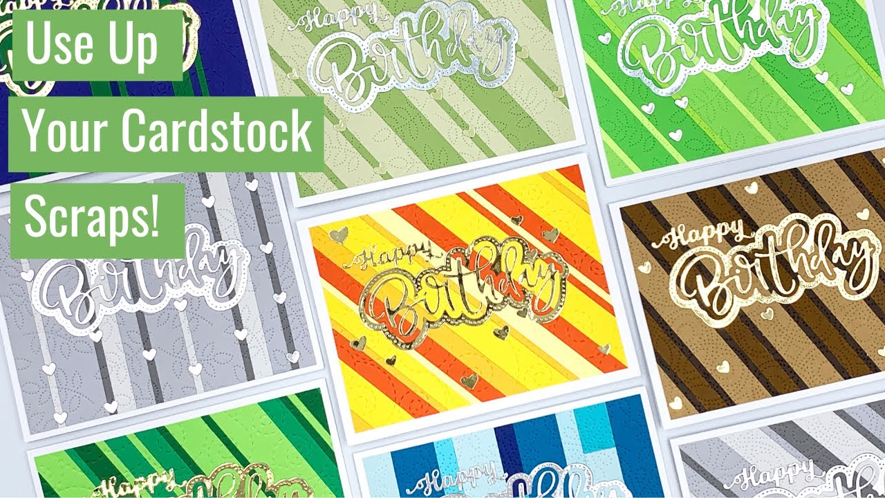 Let's Use Up those Scraps! Creating with Cardstock Strips -  Edition 2