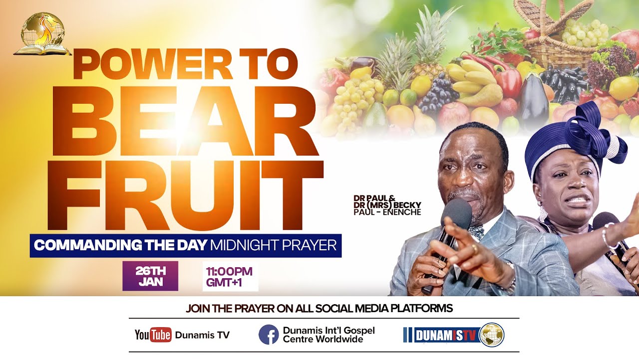 COMMANDING THE DAY MIDNIGHT PRAYER || POWER TO BEAR FRIUT  || 26-01-2026
