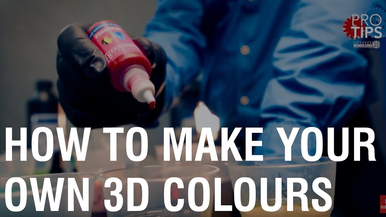 Как сделать собственные цвета смолы для 3D-печати.