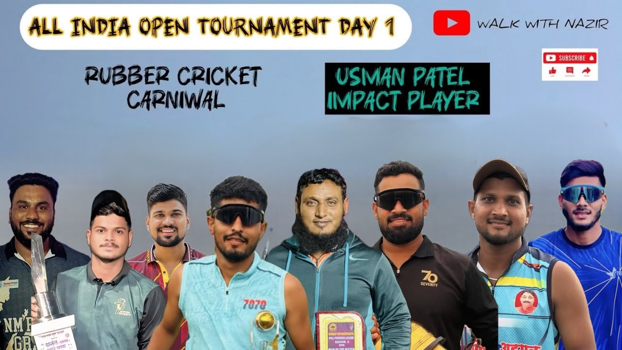 USMAN PATEL KO IMPACT ME RAKHA  😍||ALL INDIA OPEN TOURNAMENT DAY 1 |RUBBER CRICKET CARNIVAL KONGAON|