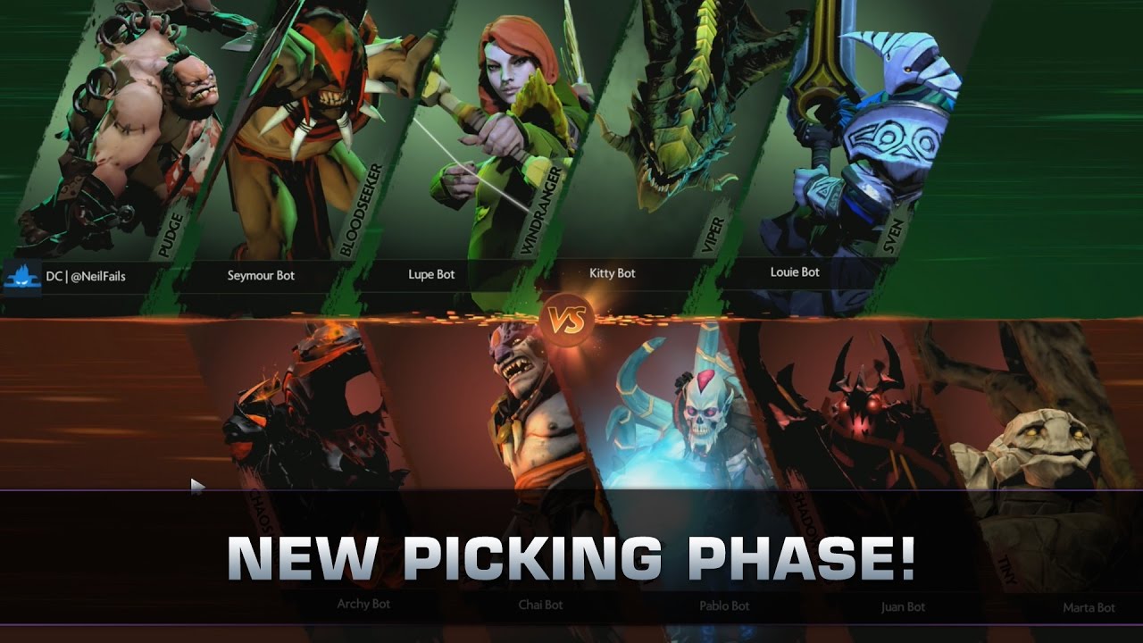 Dota 2 New Pregame (Picking Phase) - Patch 7.00