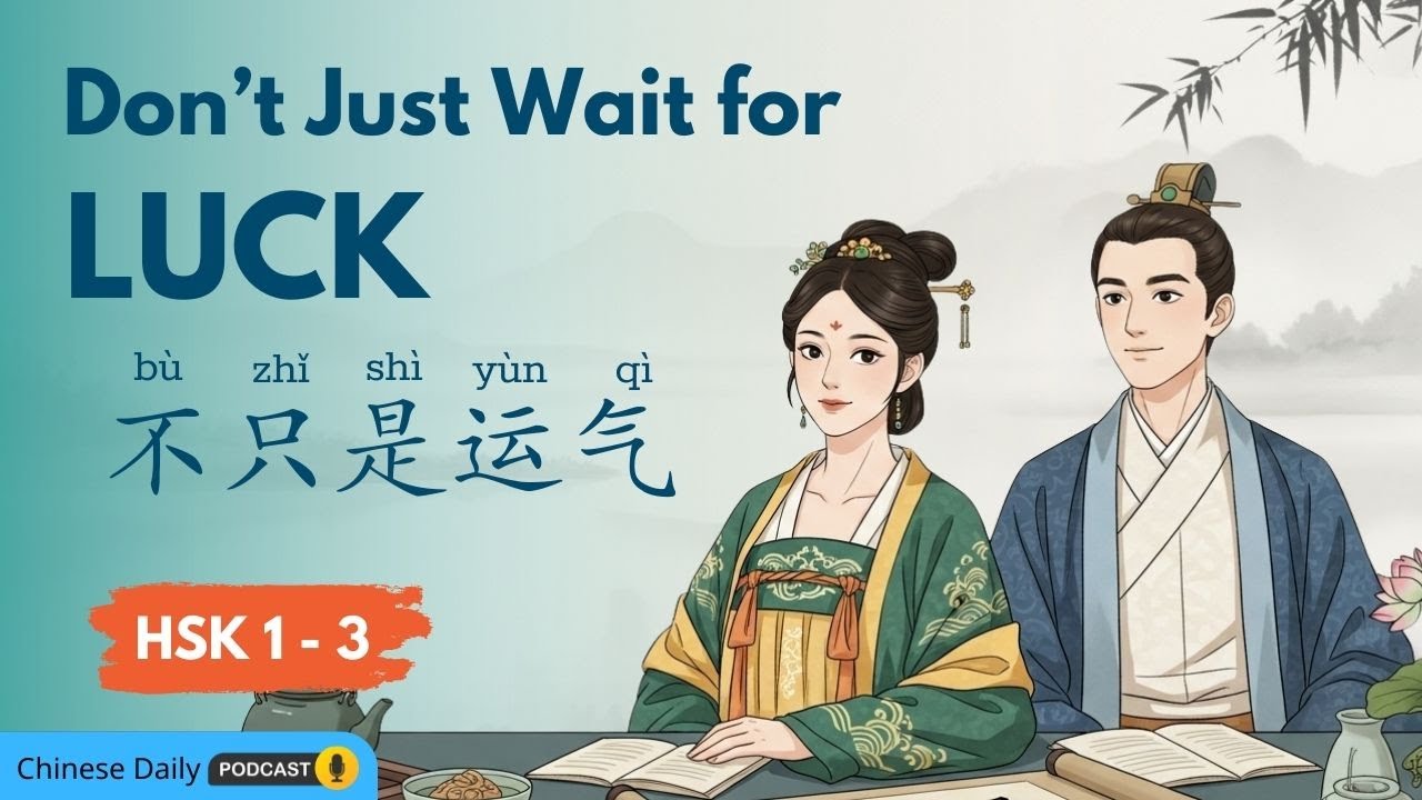 HSK 1-3 | 不只是运气 Don’t Just Rely on Luck | Chinese Bedtime Story