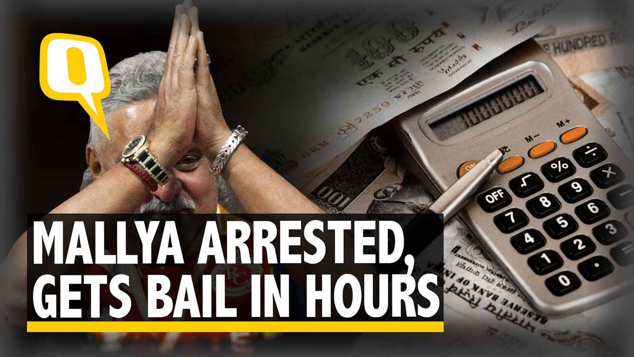 The Quint: Vijay Mallya Arrested By Scotland Yard, Granted Bail Hours Later