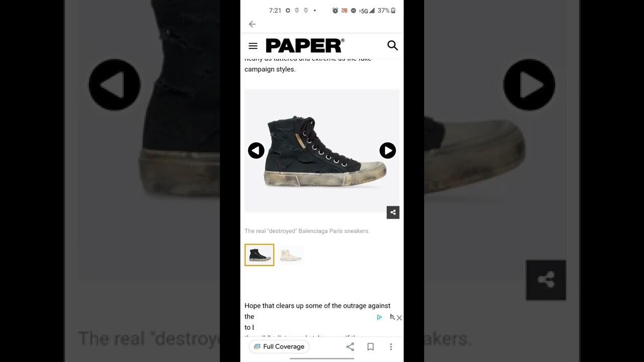 The $1850 Destroyed Balenciaga Sneakers, Would You Get One?