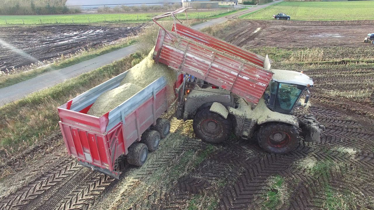 Claas Xerion 3800 & 5000 Special Builded Mudding Tractor working chopping corn | Maisernte | DK Agri