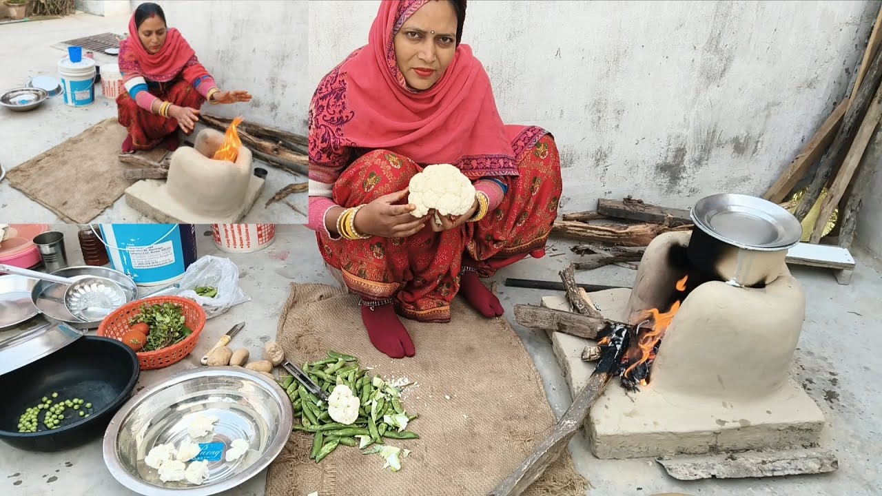 आलू 💐गोभी ♥️और 😍मटर की 💐रसेदार 💐सब्जी🙏🙏