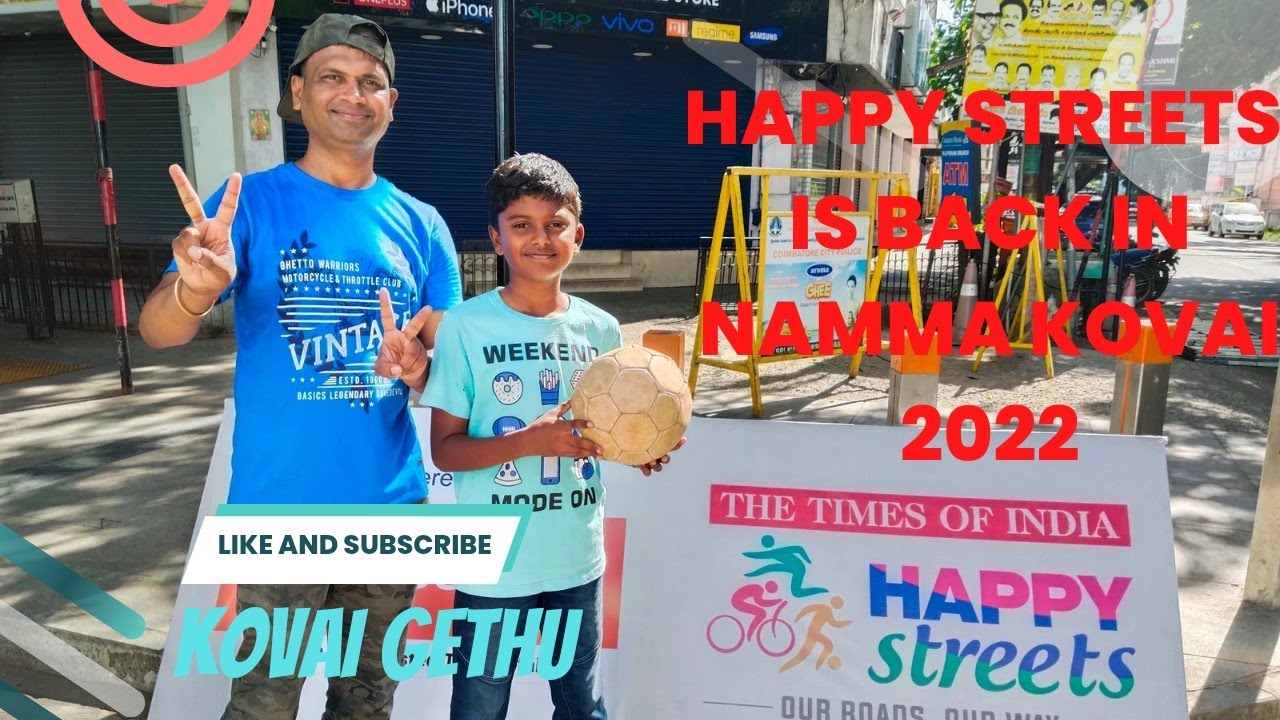 Happy streets is back in Namma Kovai 2022| Dream of Life #nammakovai #happystreet