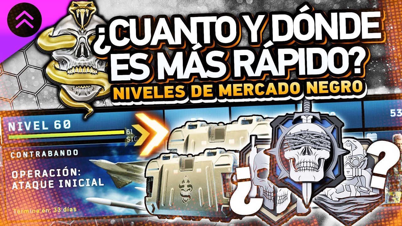 ¿CUÁNTO se TARDA en SUBIR 1 NIVEL del MERCADO NEGRO? ¿Es Más RÁPIDO Blackout o Multiugador?