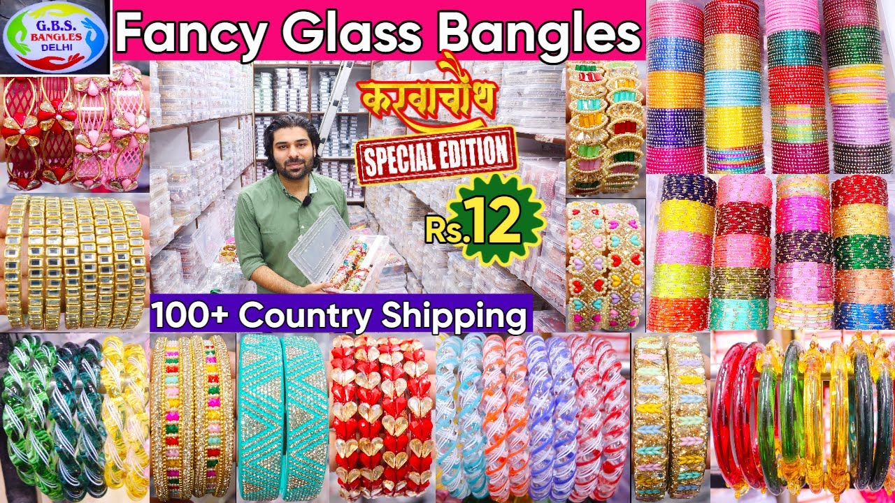 Latest Fancy Designer Bangles Collection 2025 | Premium Festival & Karwachauth Glass Bangles