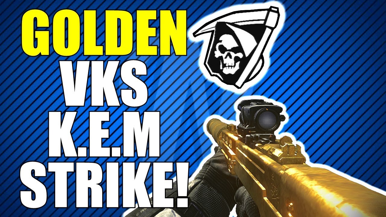 COD Ghosts: Golden VKS Sniper KEM Strike!
