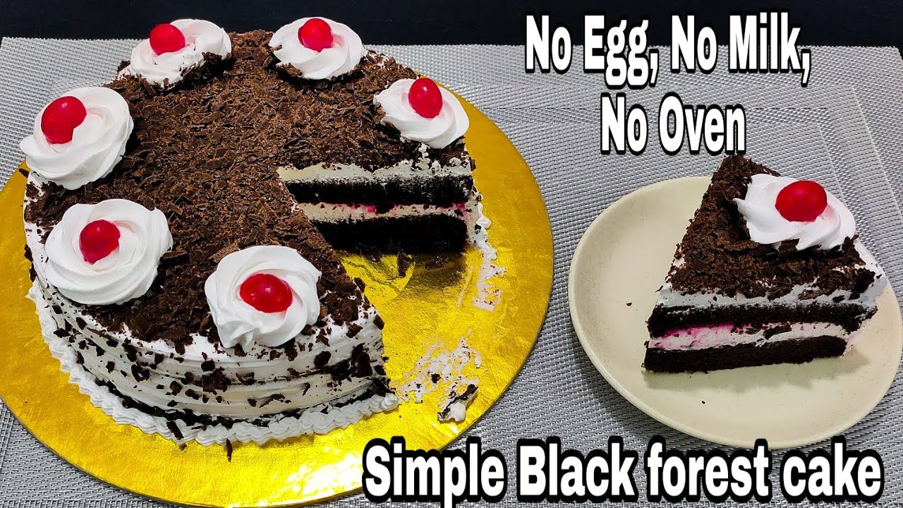 Black Forest Cake Recipe | No Egg, No Oven by FoodCode