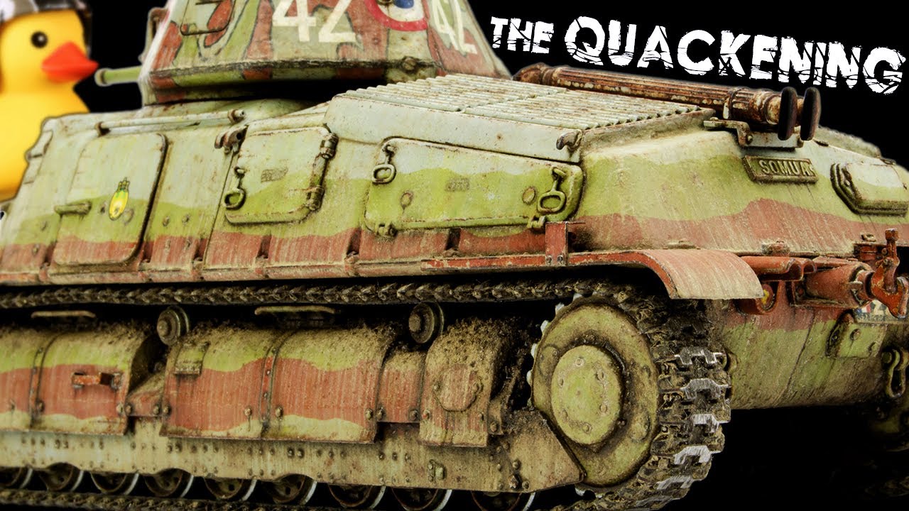 Duck Tank Drives Through Mud, Instantly Regrets It (Somua S35, Tamiya)