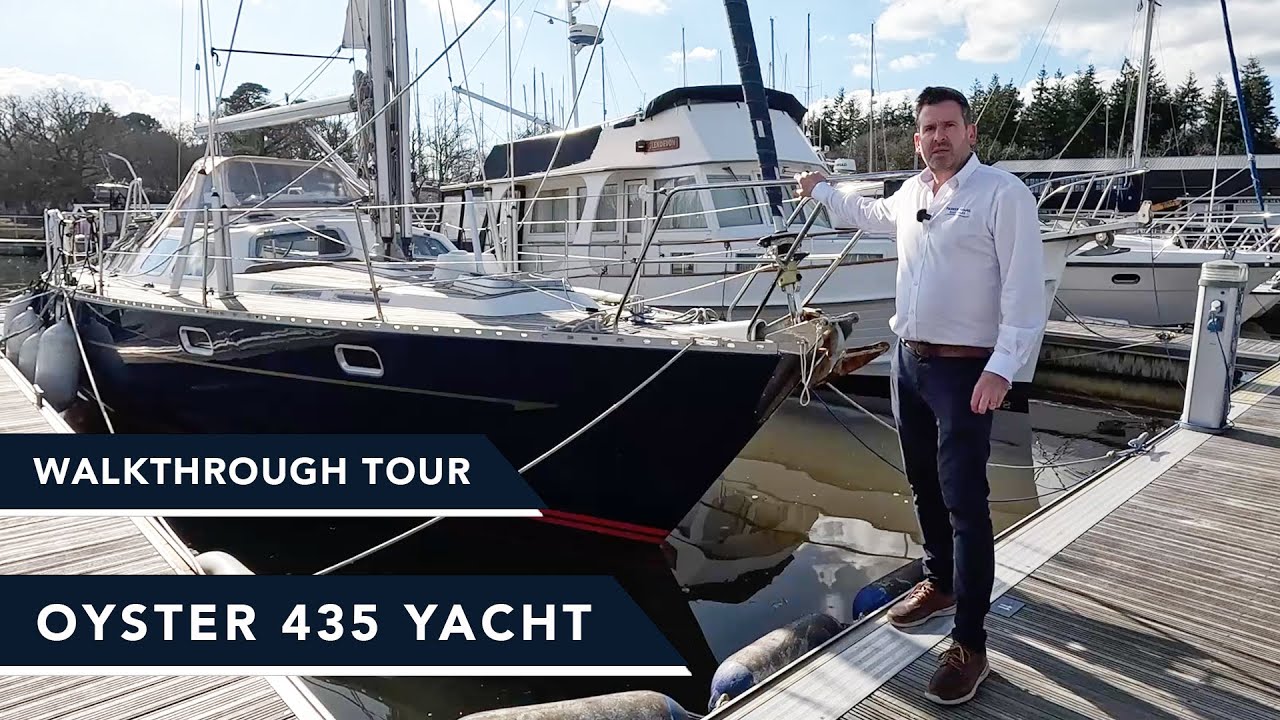 Oyster 435 Sailing Yacht Walkthrough Tour - Lying afloat at Bucklers Hard