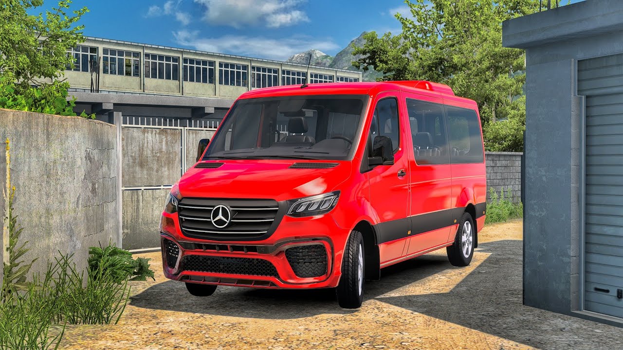 Mercedes Benz Sprinter Tourer through Narrow Roads | #ets2 1.54