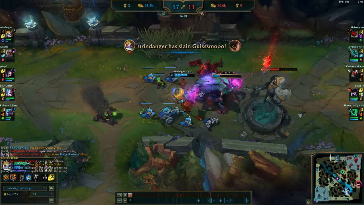 League of Legends - Legendary Heimer Outplay - Urindanger