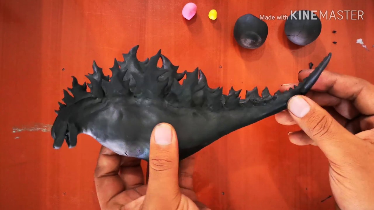 Godzilla 2019 en plastilina 😜|tutorial