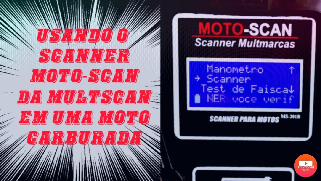 ⭕USANDO O SCANNER MOTO-SCAN DA MULTSCAN EM UMA MOTO CARBURADA VEJAM💥