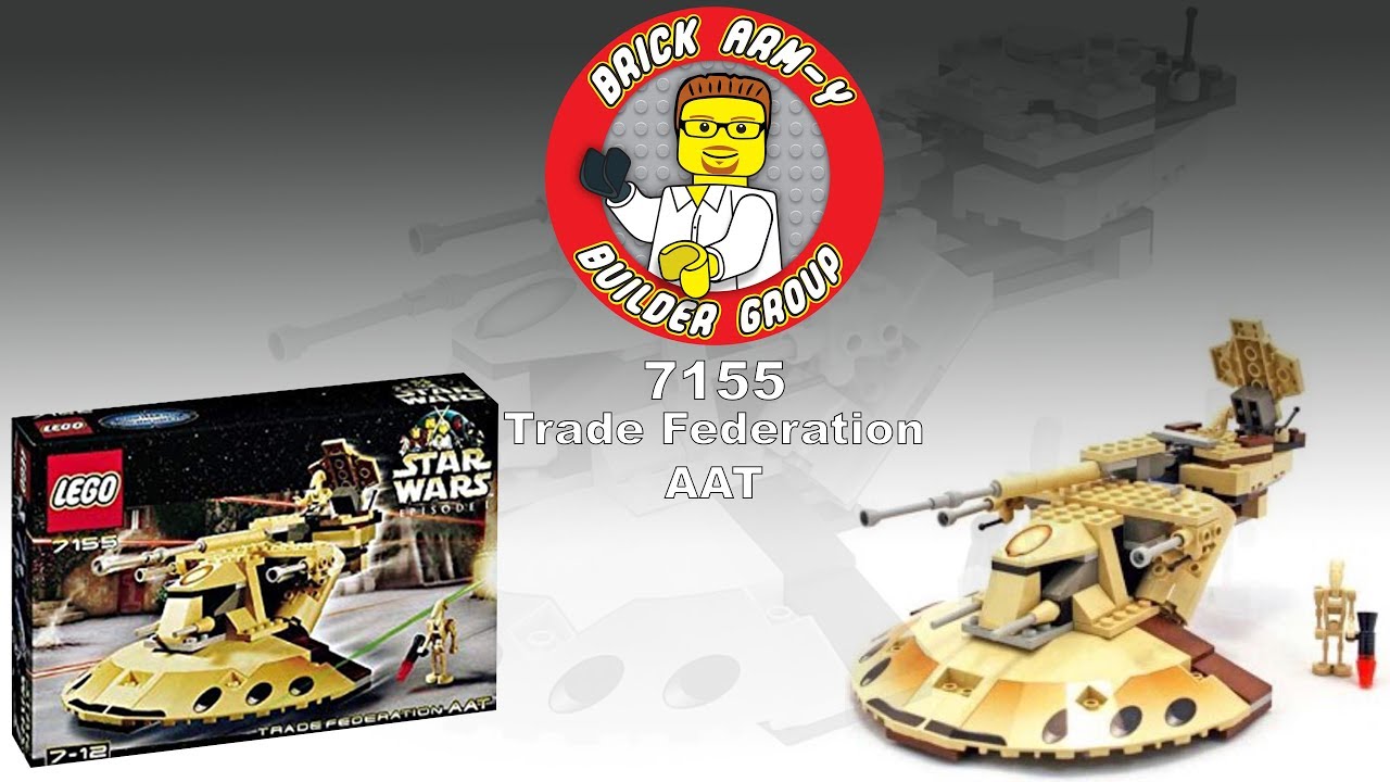Lego Star Wars 7155 Trade Federation AAT (2000) Speedbuild + Instruction