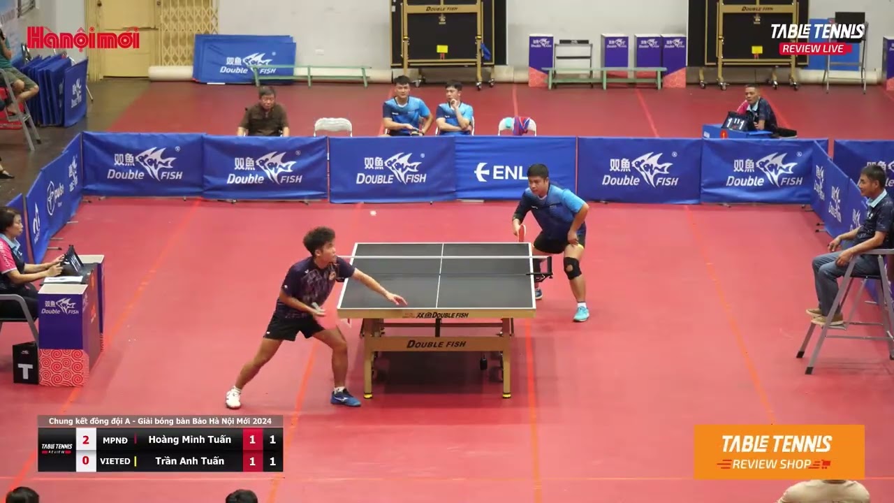 Tuấn Hoàng vs Tuấn Nam Định  | Chung Kết Đồng Đội | Giải Bóng Bàn Báo Hà Nội Mới 2024