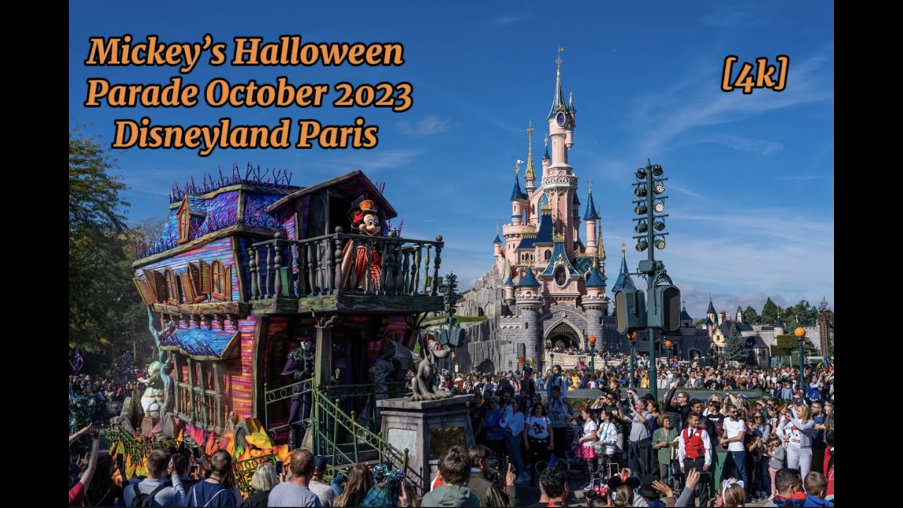 [4K] Mickey's Halloween Parade 2023 - Disneyland Paris