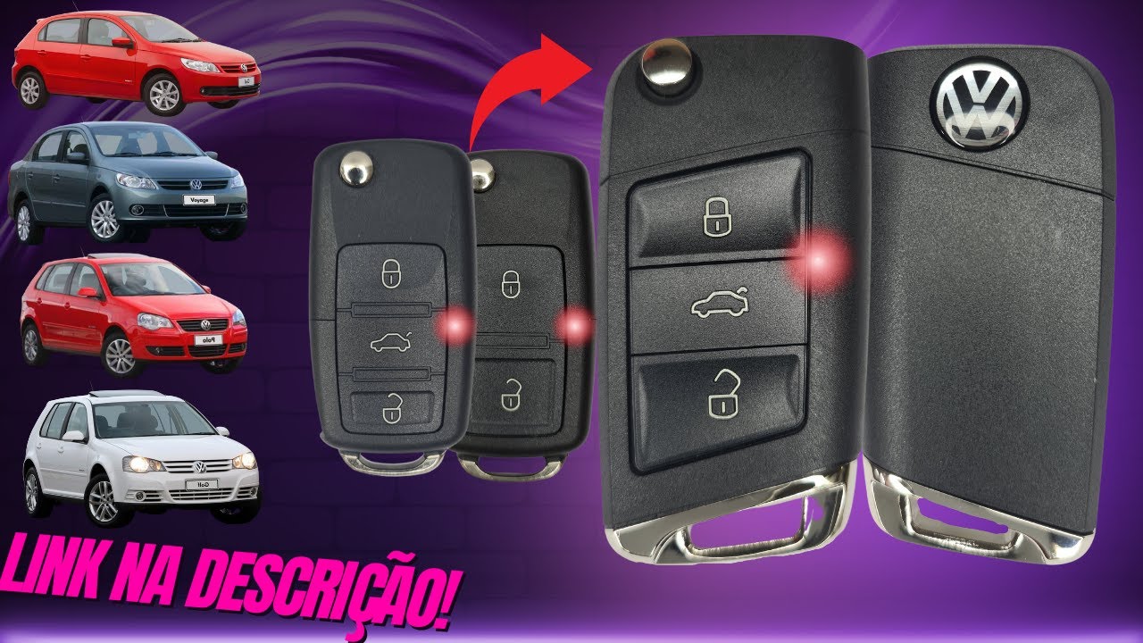 Chave canivete Novo Golf P/ Gol G5 Voyage Golf
