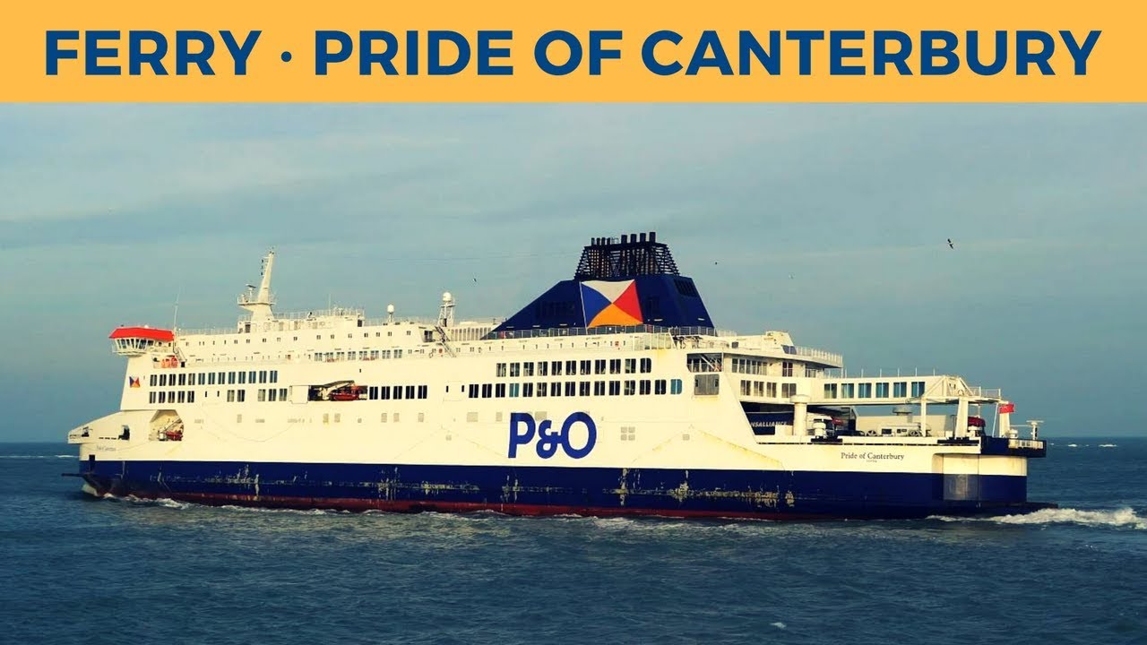 Departure of ferry PRIDE OF CANTERBURY, Calais (P&O Ferries)