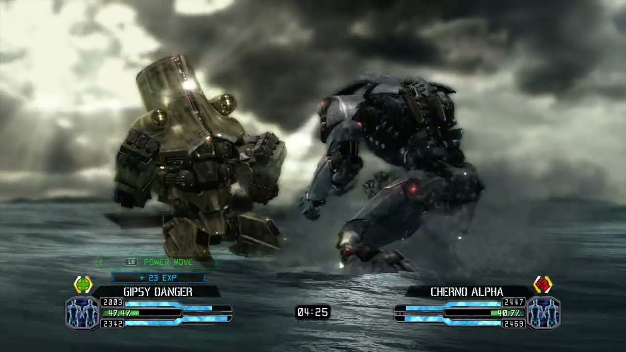 PACIFIC RIM THE VIDEO GAME - GYPSY DANGER vs CHERNO ALPHA & BLADEHEAD
