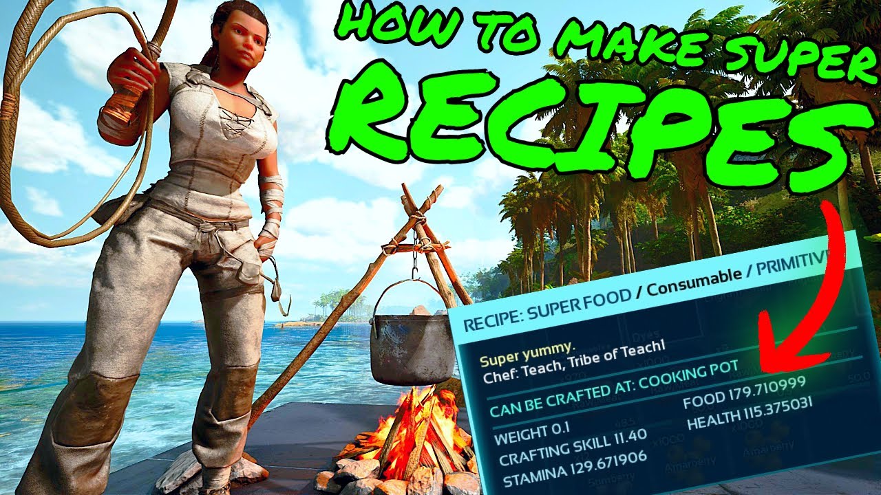 How To Make Recipes in Ark Survival Ascended!! How to Make Insane Stats with Recipes!!!