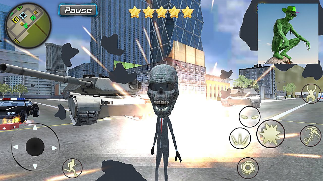 Rope Mummy Crime Simulator: Vegas Hero #71 Grenades Everywhere
