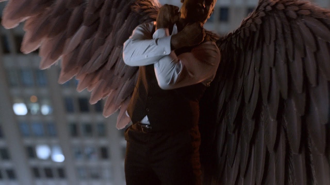 Ella sees Amenadiel flying [subtitles], 4K 2160p, Lucifer S06 E08, HQ