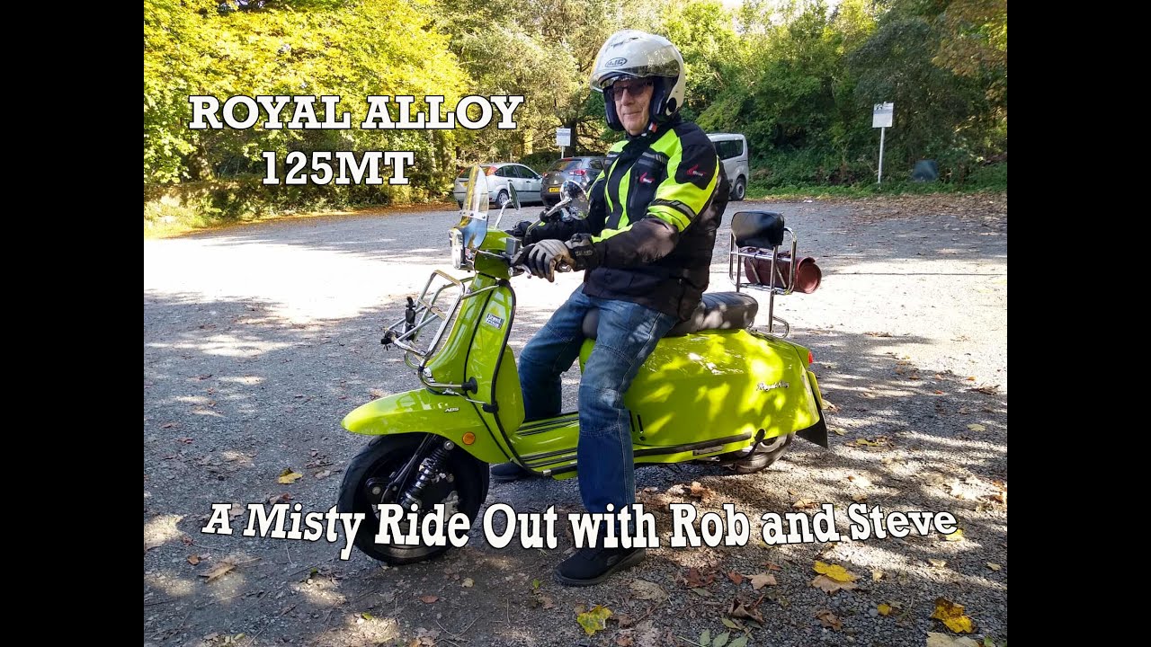 A misty day ride out for Rob on his 2025 Royal Alloy 125MT scooter to The Yard Café Yelverton