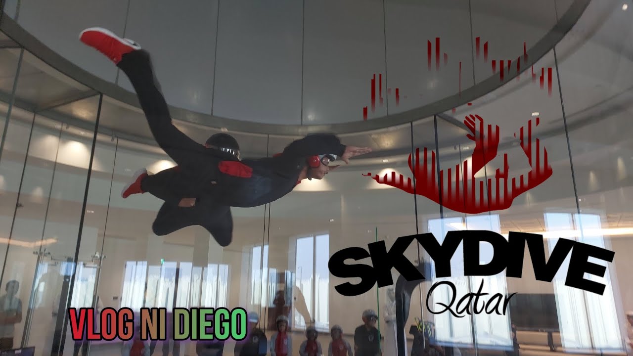 SKYDIVE QATAR-INDOOR SKYDIVING EXPERIENCE THE THRILL OF FLIGHT #skydiveqatar #bucketlist #qatar2023