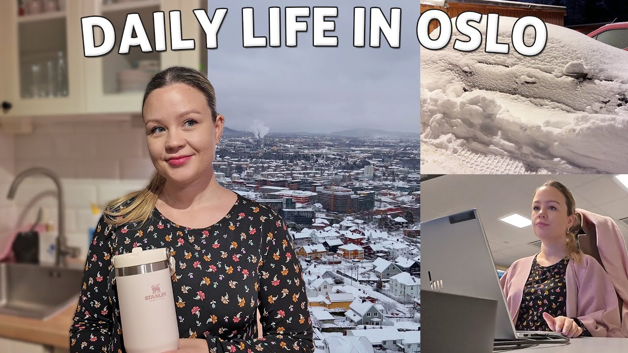 What It’s Like Working a 9-5 in Oslo, Norway | My Realistic 7 AM Winter Morning Routine | Work Vlog