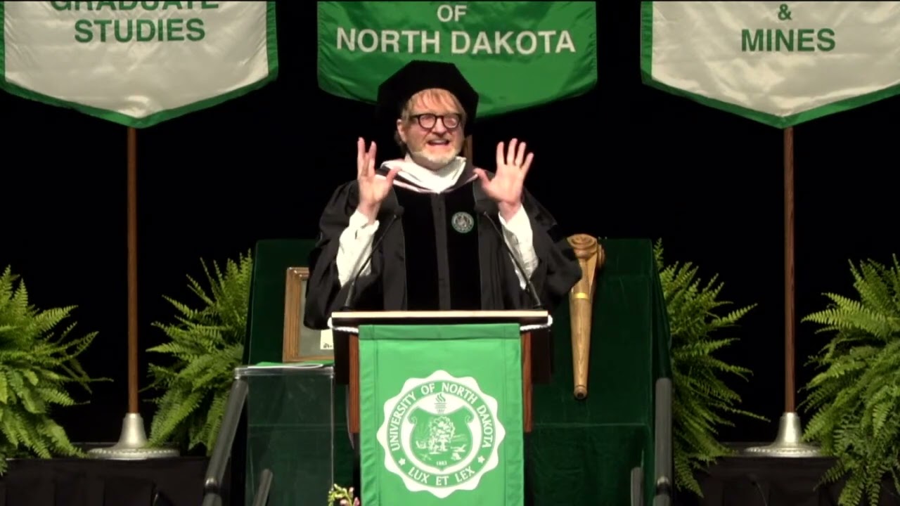 Chuck Klosterman delivers UND Spring Commencement Speech