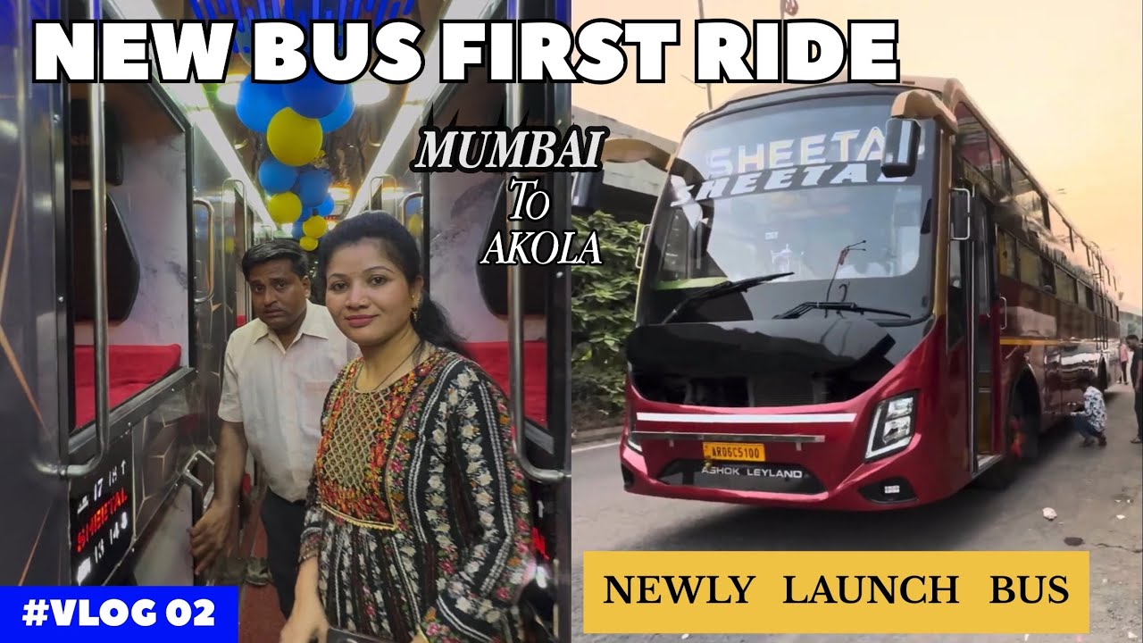 Mummy Papa ja rahe hain… 💔|| Sheetal travels || NAVI Mumbai to Akola bus journey 