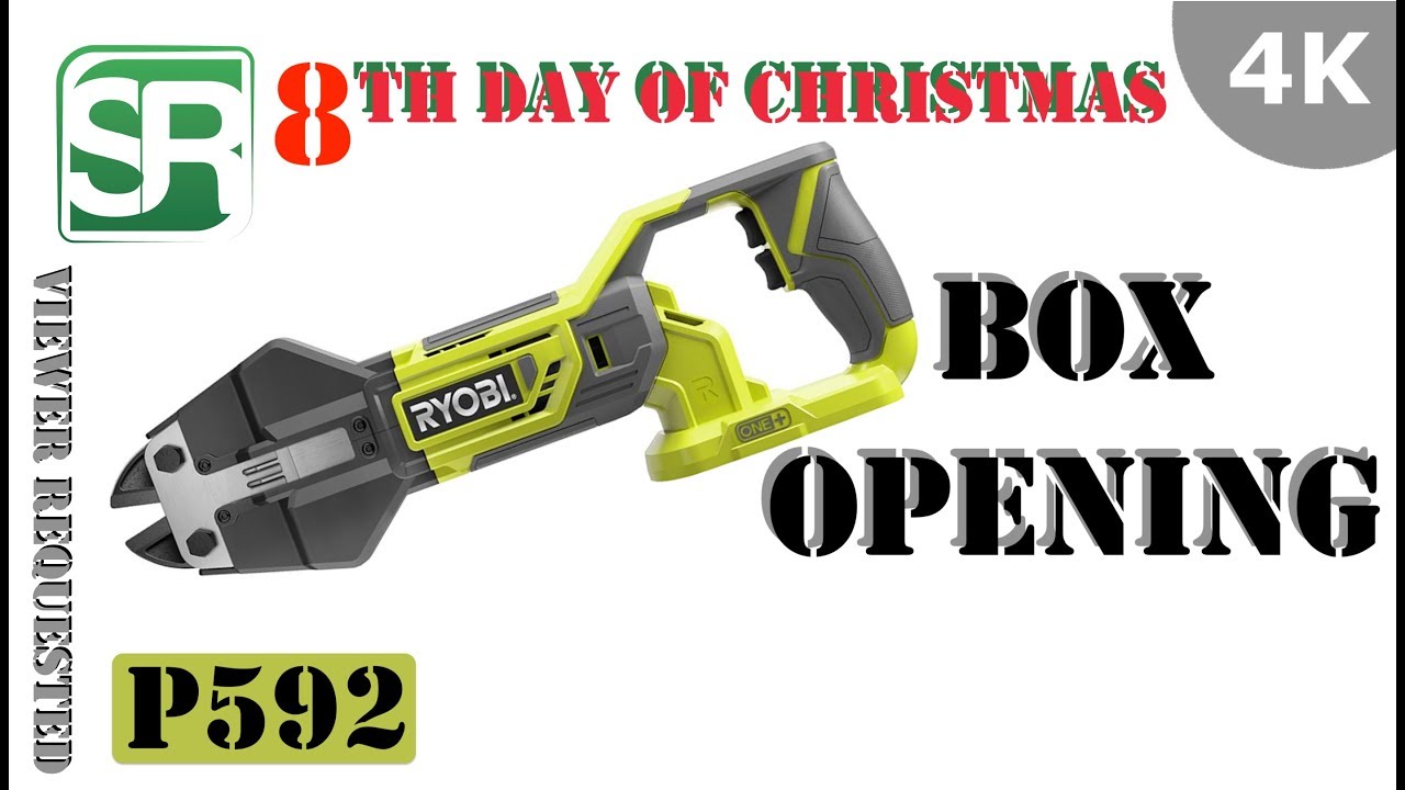 Ryobi 18-Volt ONE+ Lithium-Ion Cordless Bolt Cutters P592 - BOX OPENING! - 8th Day of Christmas
