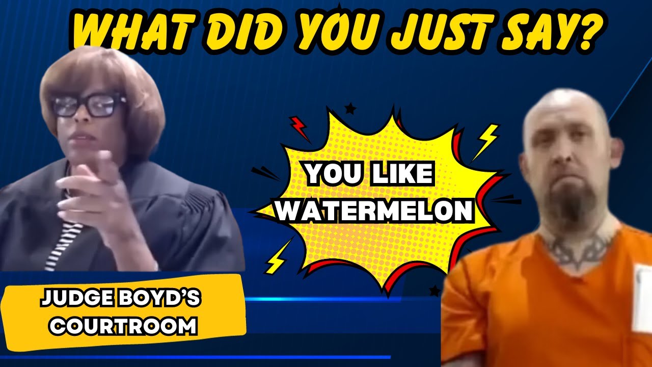 Judge Boyd Shocked! Did he ask if I liked Watermelon? Your Tatoos are not Greek!