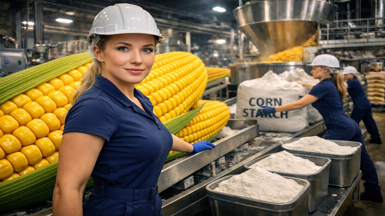 Inside the Corn Starch Factory – How Millions of Tons Are Made Daily