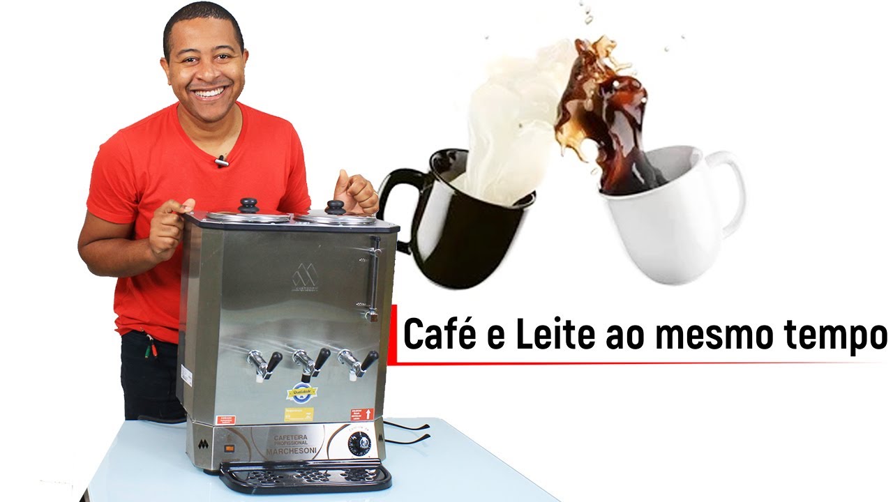 cafeteira Profissional 8 litros | Café e Leite ao mesmo TEMPO