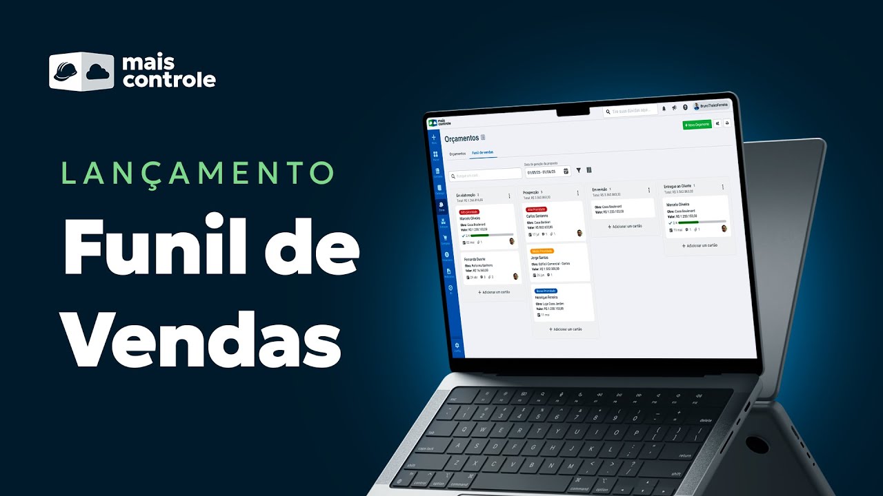 Funil de Vendas no Mais Controle: Propostas, Follow-up e Pipeline sem CRM externo